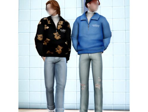 Winter outside anorak & turtleneck M at Bedisfull – iridescent