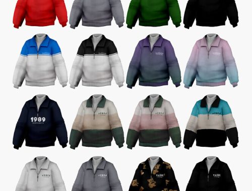 Winter outside anorak & turtleneck M at Bedisfull – iridescent