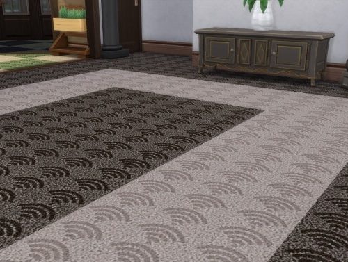 Winter Solstice Dual Textured Pattern Carpet by Wykkyd