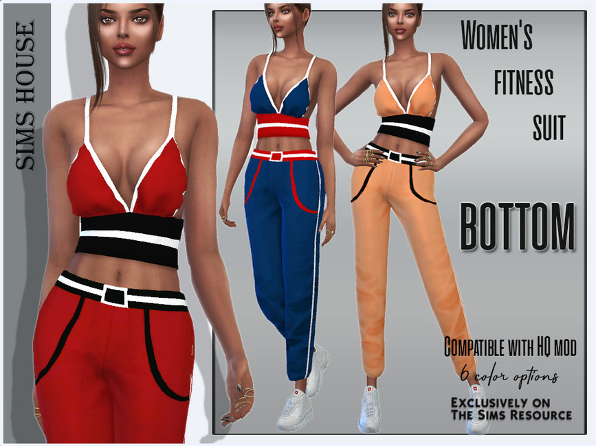 Women's fitness suit bottom - The Sims 4 Catalog