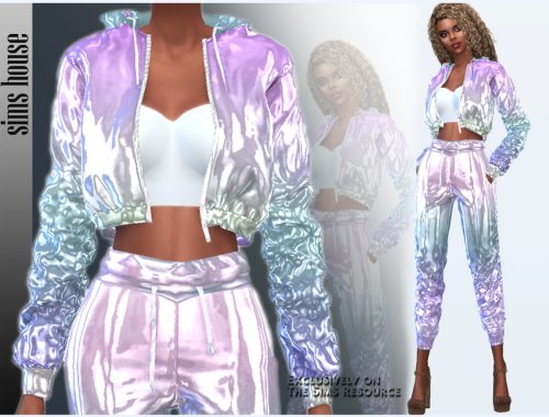 Women's holographic pants