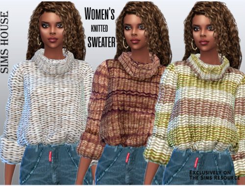 Women's knitted sweater