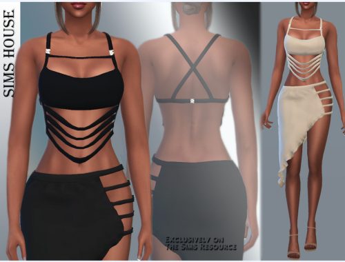 Women's top with stripes