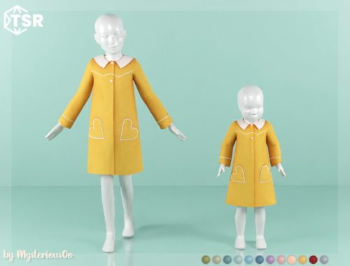 Wool coat with heart pockets Toddler