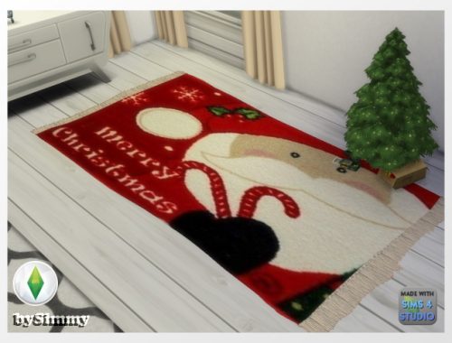 X-MAS doormat recolor by Simmy at All 4 Sims