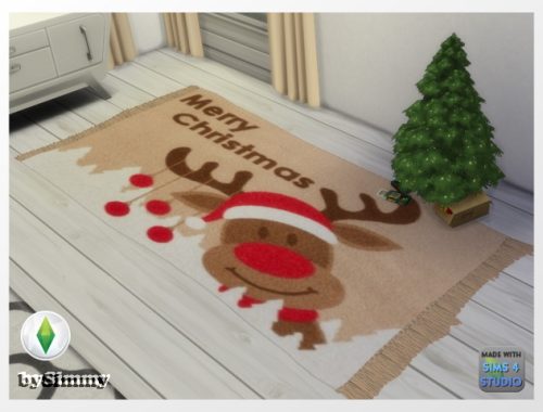 X-MAS doormat recolor by Simmy at All 4 Sims