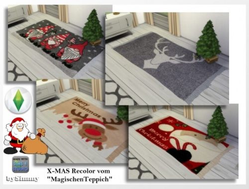 X-MAS doormat recolor by Simmy at All 4 Sims