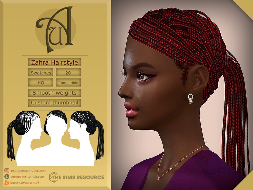 Zahra - Hairstyle - The Sims 4 Catalog