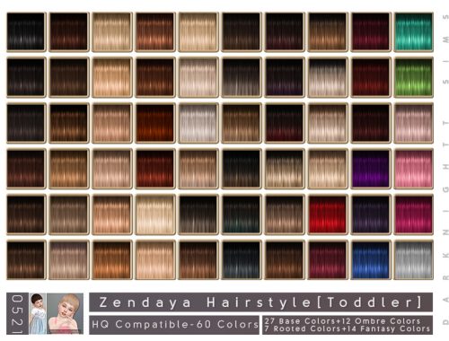 Zendaya Hairstyle [Toddler]