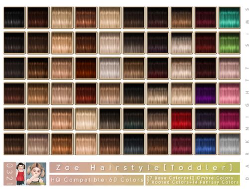 Zoe Hairstyle [Toddler]