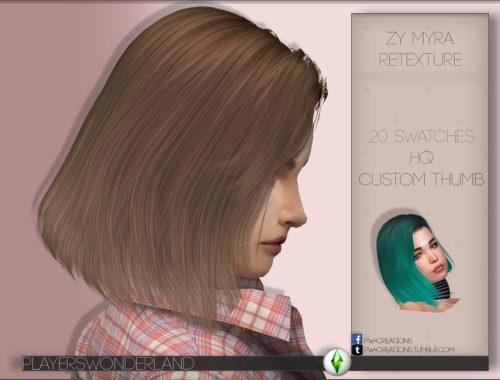 _ZY Myra Hair Retexture *MESH NEEDED*