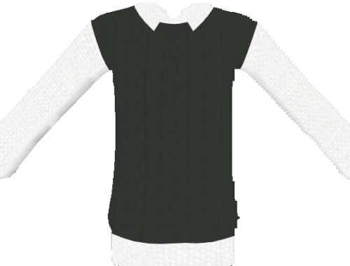 SHIRT COLLAR SWEATER