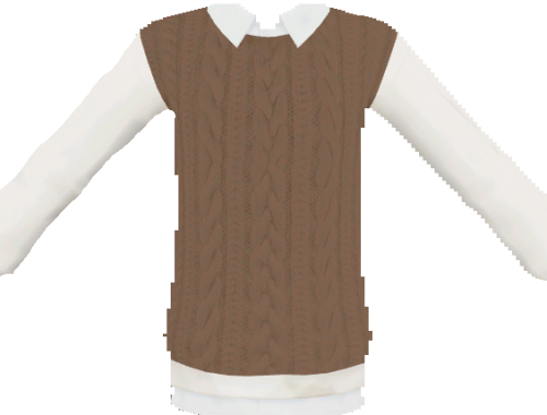 SHIRT COLLAR SWEATER