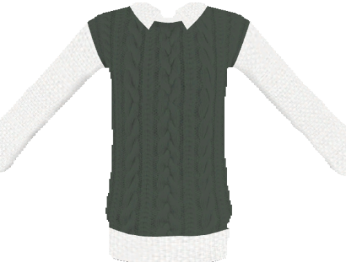 SHIRT COLLAR SWEATER