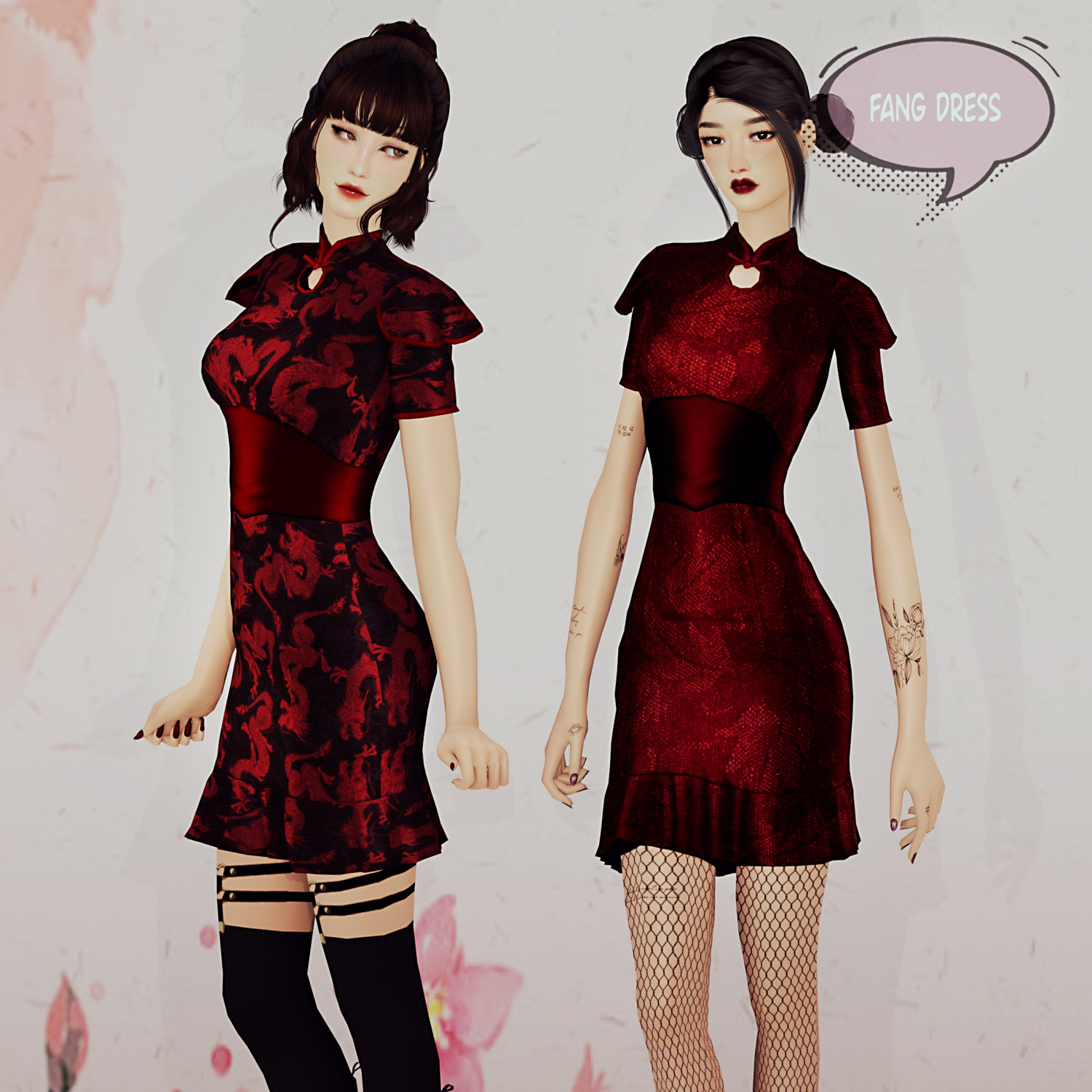 Fang dress - The Sims 4 Catalog