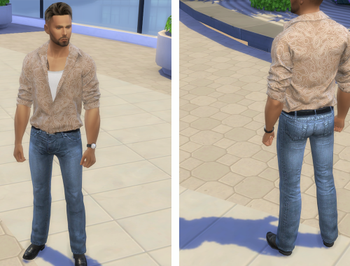 Male jeans pants