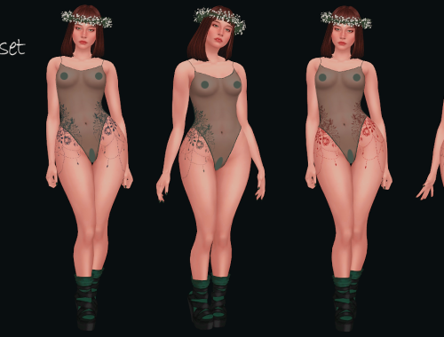 Peony Corset Tattoo