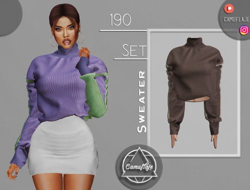 112 - Female sweater - The Sims 4 Catalog
