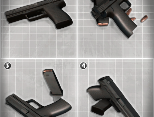 USP9 Pistols A Hand Gun Clutter Decoration