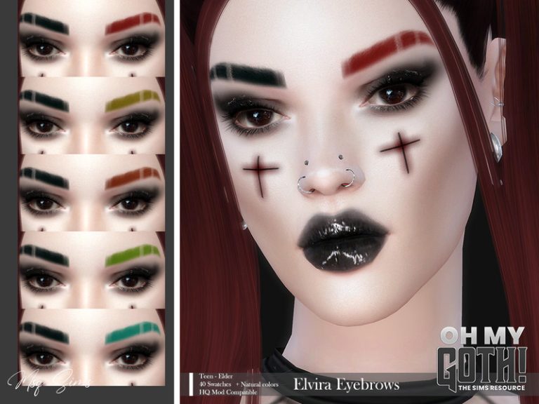 Oh My Goth - Elvira Eyebrows - The Sims 4 Catalog