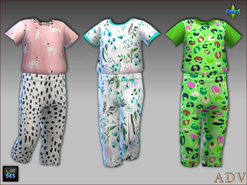 Sleepwear For Toddler Girls - The Sims 4 Catalog