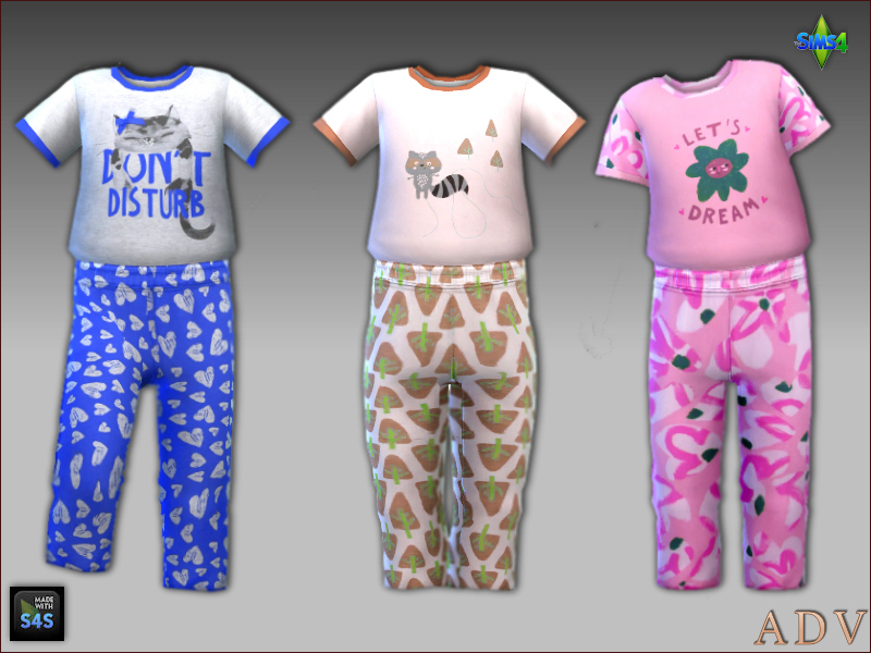 Sleepwear For Toddler Girls - The Sims 4 Catalog