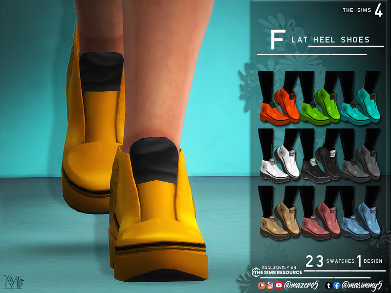 Flat Heel Shoes - The Sims 4 Catalog