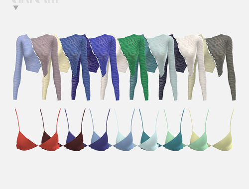 【CHARONLEE】Asymmetric Fold Cardigan