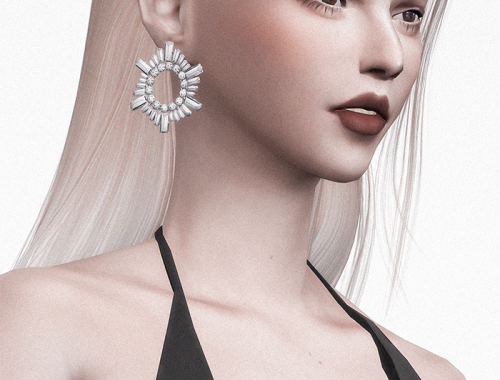 【CHARONLEE】Amina Muaddi Begum Mini Embellished Earrings