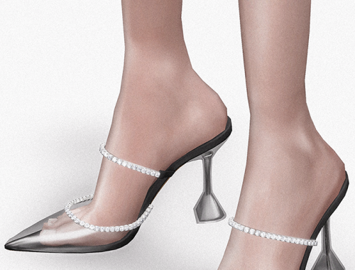 【CHARONLEE】Amina Muaddi Gilda PVC Pumps