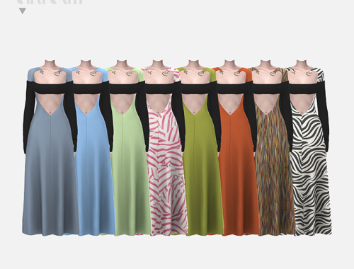 【CHARONLEE】Ake Sense Long Dress