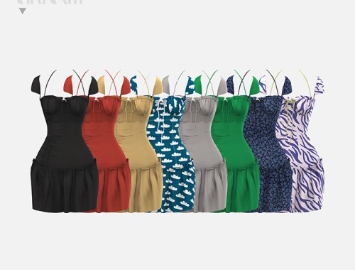 Square Neck Ruched Mini Dress&Top
