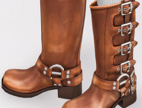 MiuMiu Leather Biker Boots V2