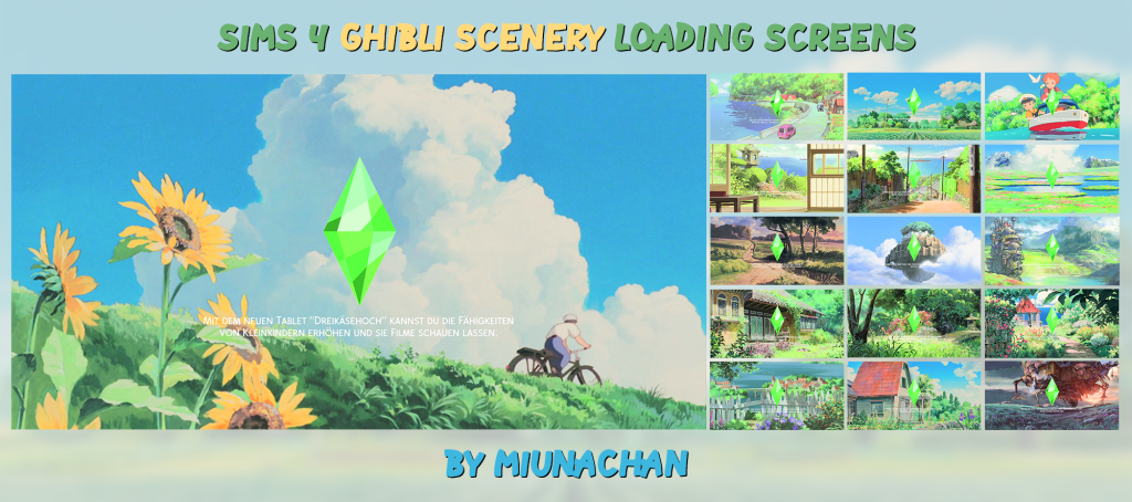 sims 4 loading screen studio ghibli