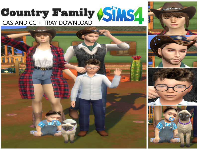 COUNTRY FAMILY [MONTGOMERY FAMILY] - The Sims 4 Catalog