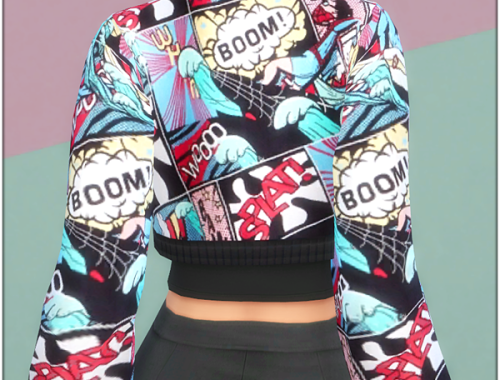 SHEIN Pop Art Bomber Jacket