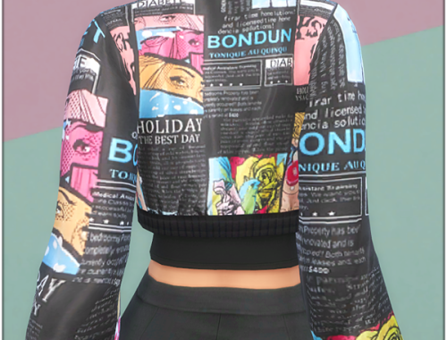 SHEIN Pop Art Bomber Jacket