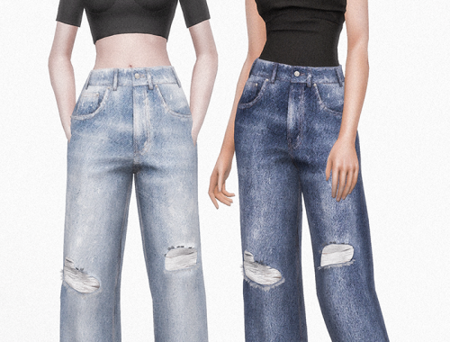We11done Semi Wide Denim Pants