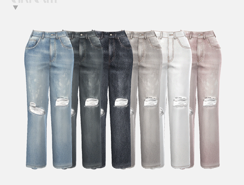 We11done Semi Wide Denim Pants
