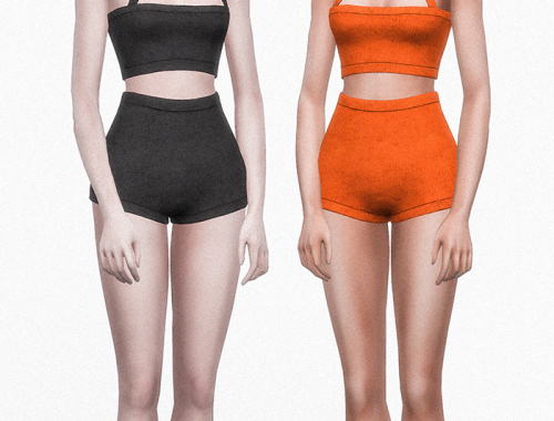 Knit Tube Top&Short