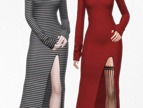 Yuel Xiang Slit Knit Dress