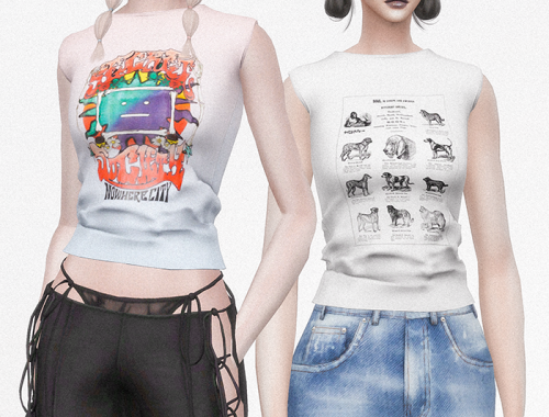 Sleeveless T-shirt