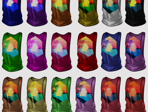 Summer sleeveless shirt "THE DOK"