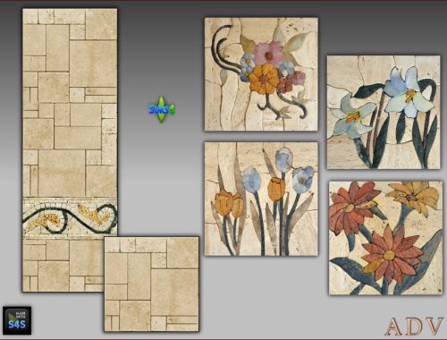 Walls And Floors With Paintings