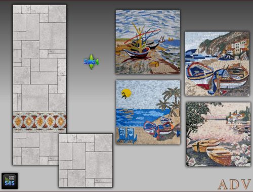 Walls And Floors With Paintings
