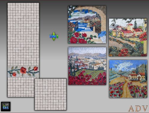 Walls And Floors With Paintings