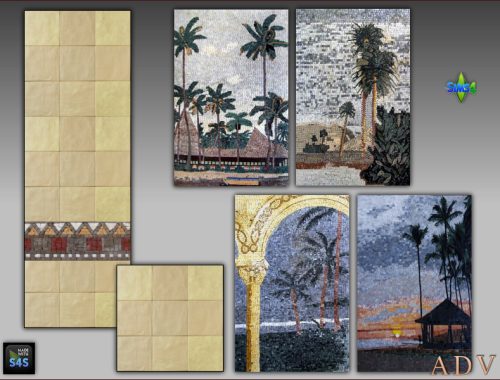 Walls And Floors With Paintings