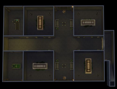 Grim's Ghastly Manor - 2br, 1ba (TS3 to TS4)