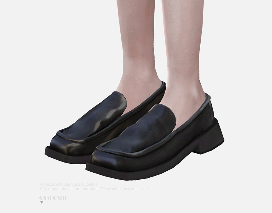 Proenza Schouler Square Loafers The Sims 4 Catalog