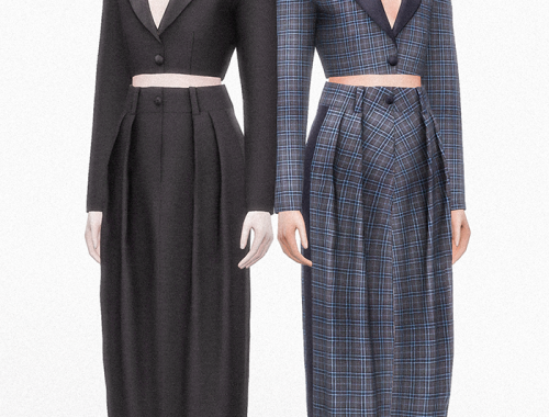 Miu Miu Men's Tuxedo Jacket & Micro Skirt